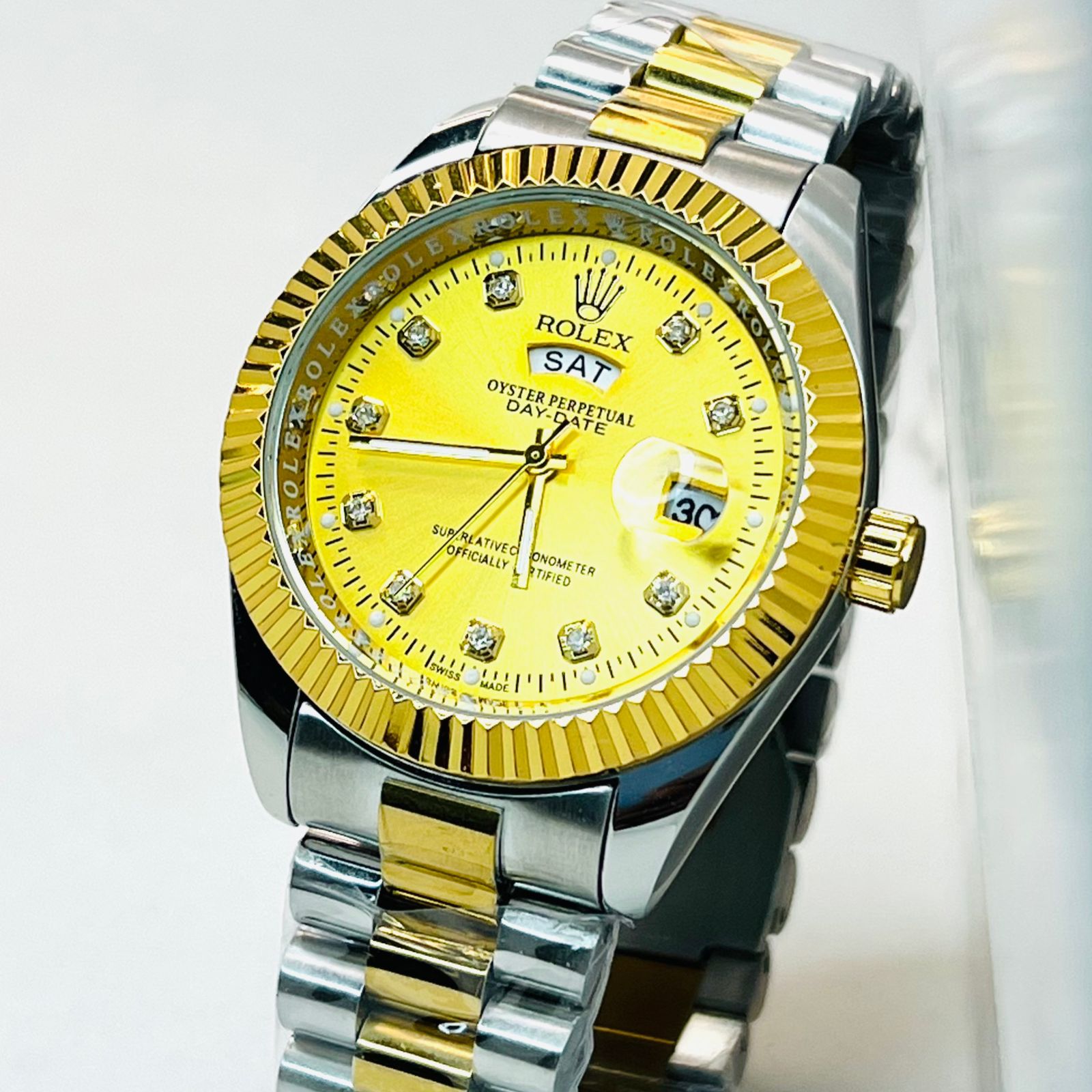 Premium Quality RLX Watches Carry T Gold