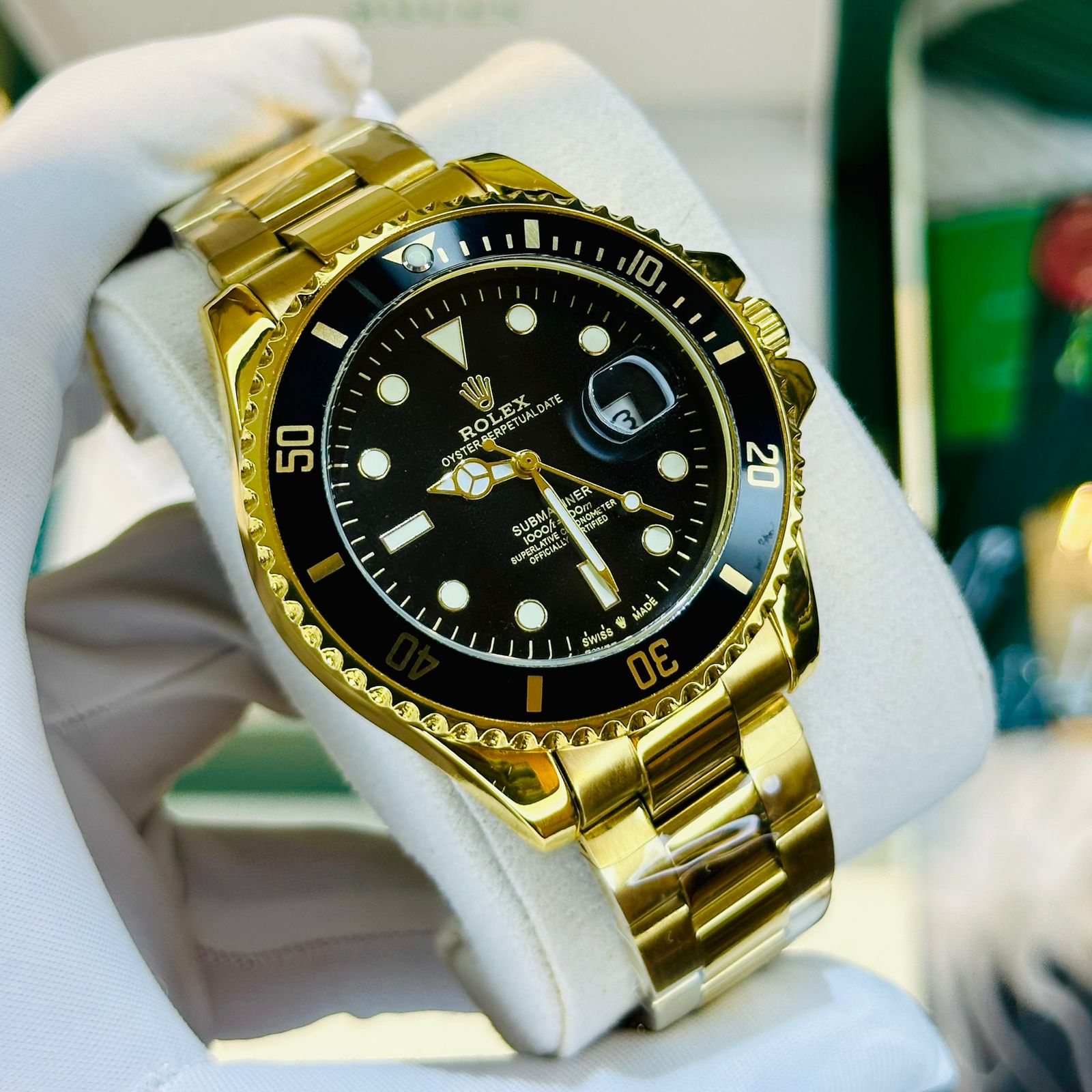 Premium Quality RLX Submariner F Golden Black Watches