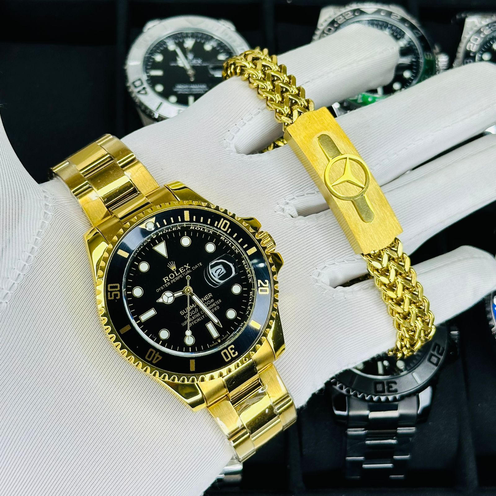 Luxury Gold  Submariner Watches With Bracelet